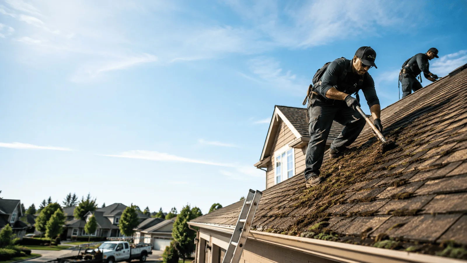 Roof Moss Removal in Meriden, CT near me